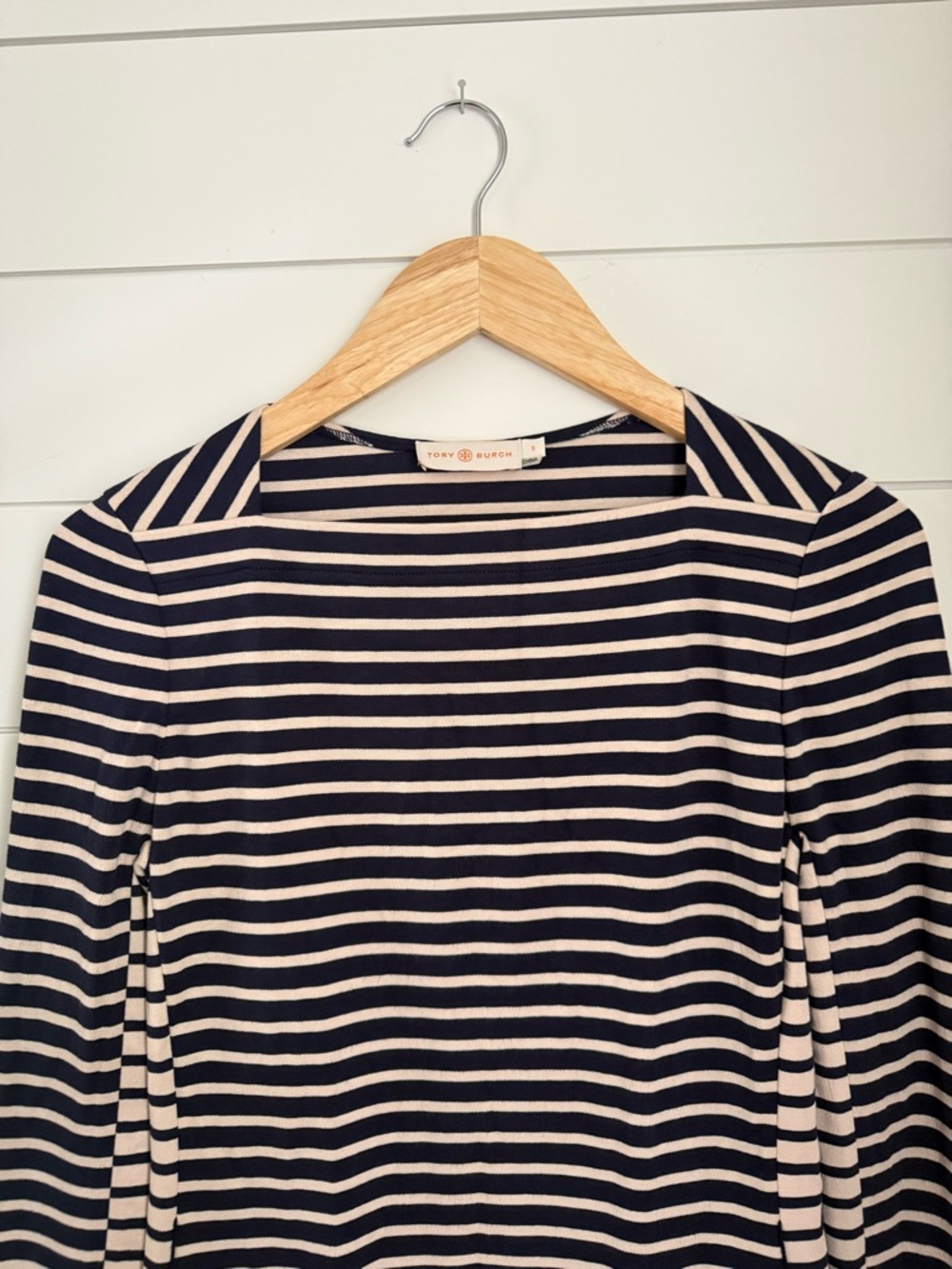 Tory Burch Callan Striped Long Sleeve Dress - Picture 3 of 6